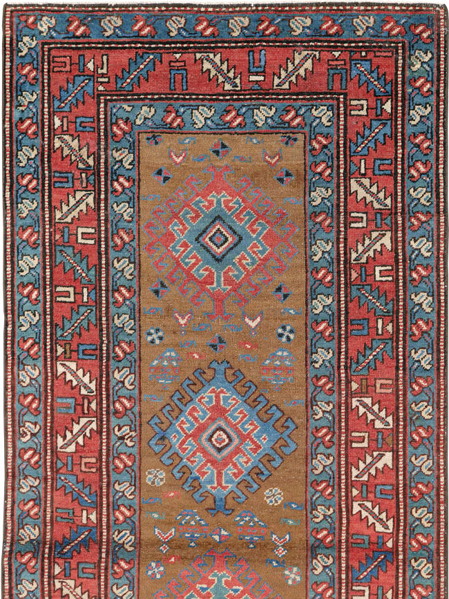 Antique Persian Heriz Runner, No.14752 - Gsblank