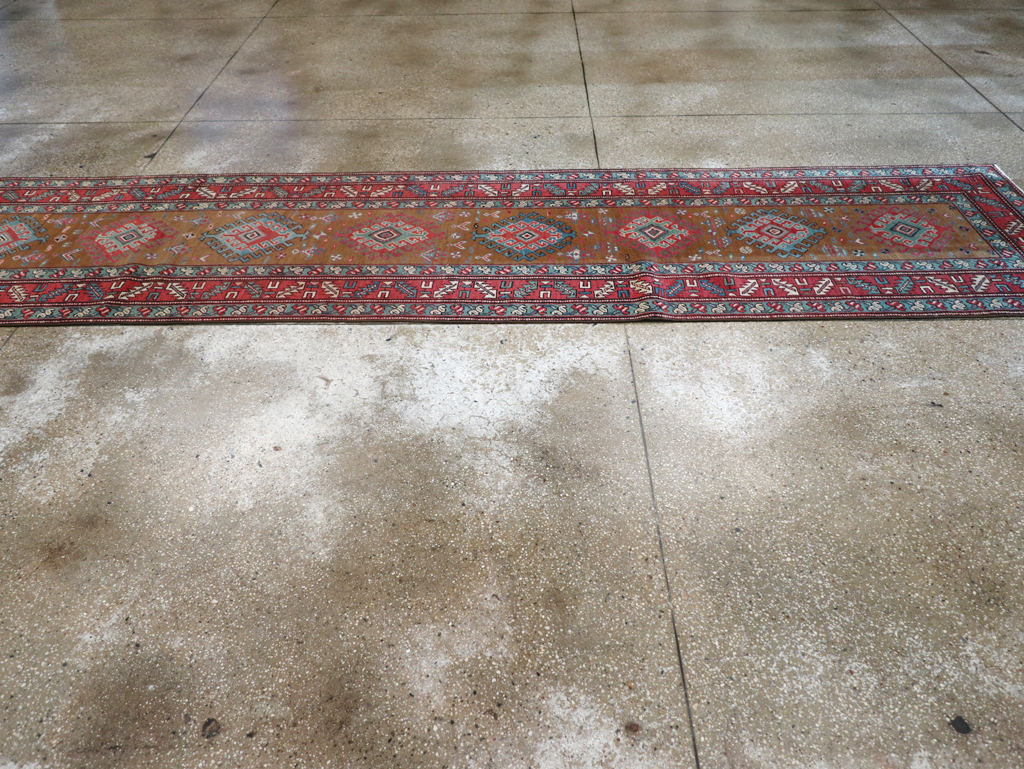 Antique Persian Heriz Runner, No.14752 - Gsblank