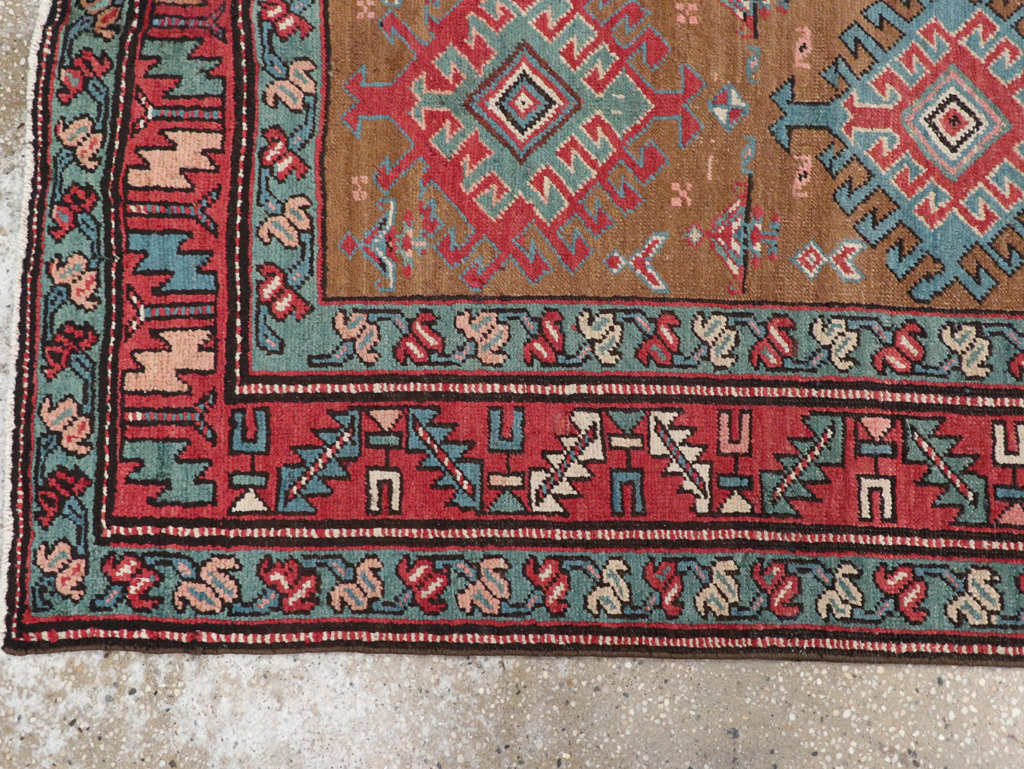 Antique Persian Heriz Runner, No.14752 - Gsblank
