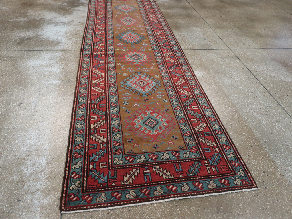 Antique Persian Heriz Runner, No.14752 - Gsblank
