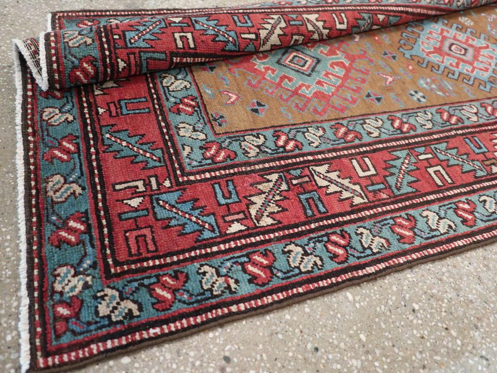 Antique Persian Heriz Runner, No.14752 - Gsblank