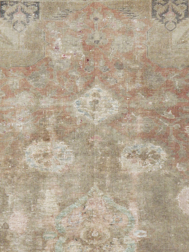 Vintage Turkish Sivas Distressed Rug, No.14763 - Gsblank