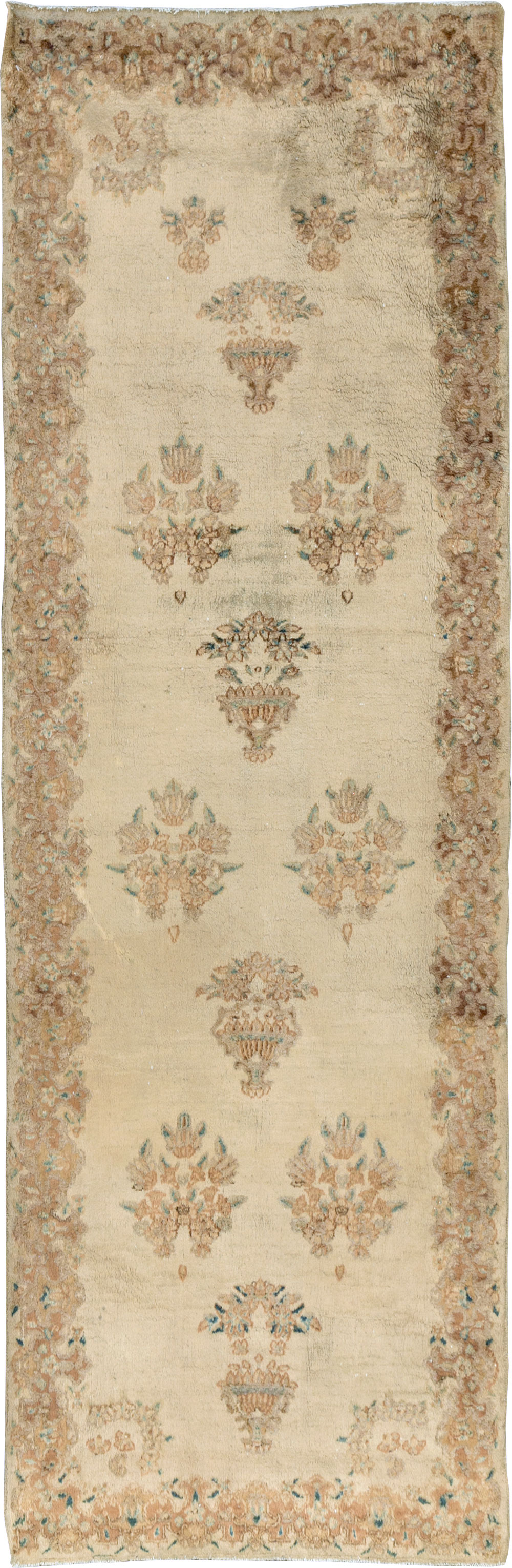 Vintage Persian Kerman Runner, No.14819 - Gsblank