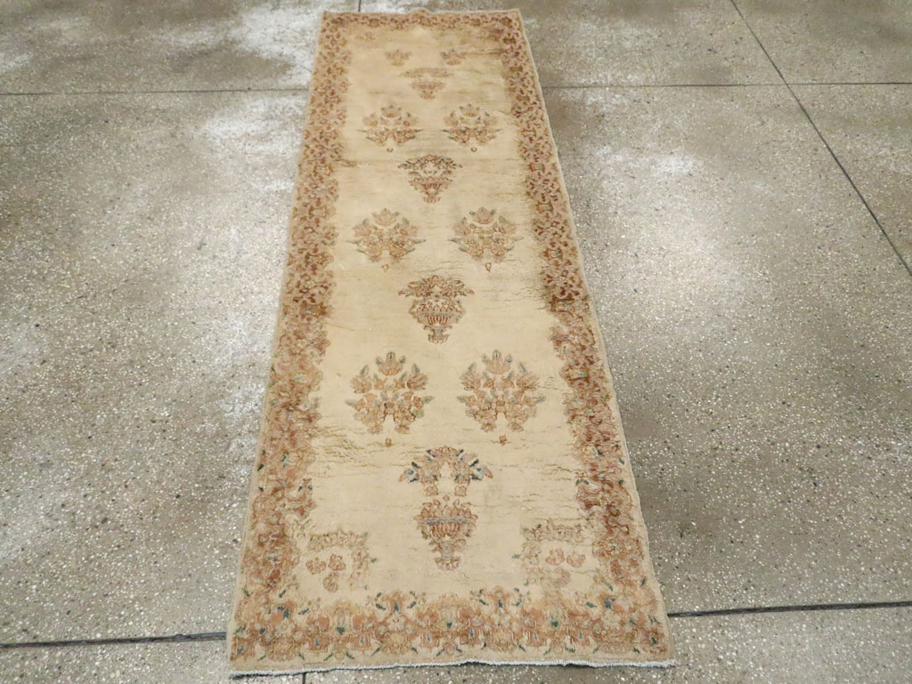 Vintage Persian Kerman Runner, No.14819 - Gsblank