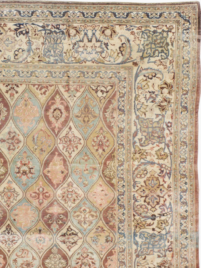 Vintage Persian Kashan Carpet, No.14830 - Gsblank