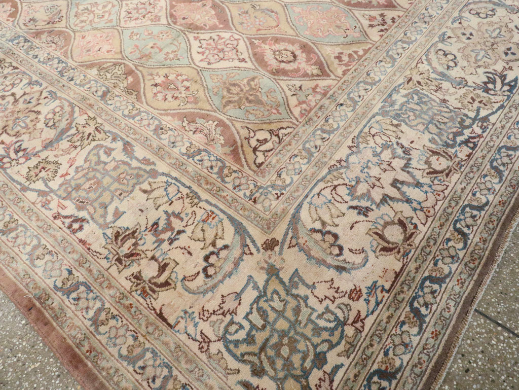 Vintage Persian Kashan Carpet, No.14830 - Gsblank