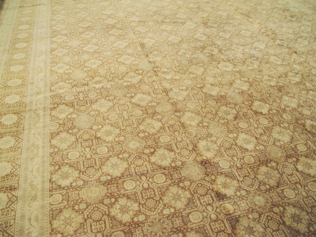 Vintage Persian Tabriz Carpet, No.14841 - Gsblank