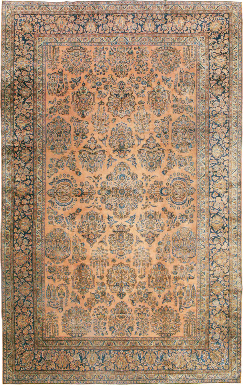 Antique Persian Kashan Carpet, No.14853 - Gsblank