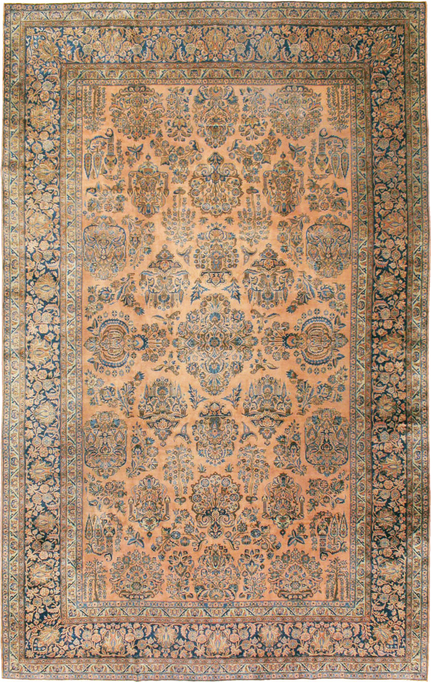 Antique Persian Kashan Carpet, No.14853 - Gsblank