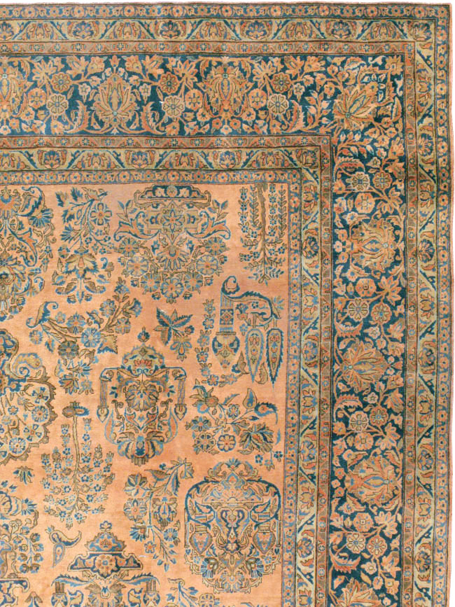 Antique Persian Kashan Carpet, No.14853 - Gsblank