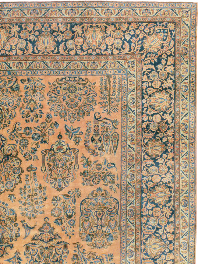 Antique Persian Kashan Carpet, No.14853 - Gsblank