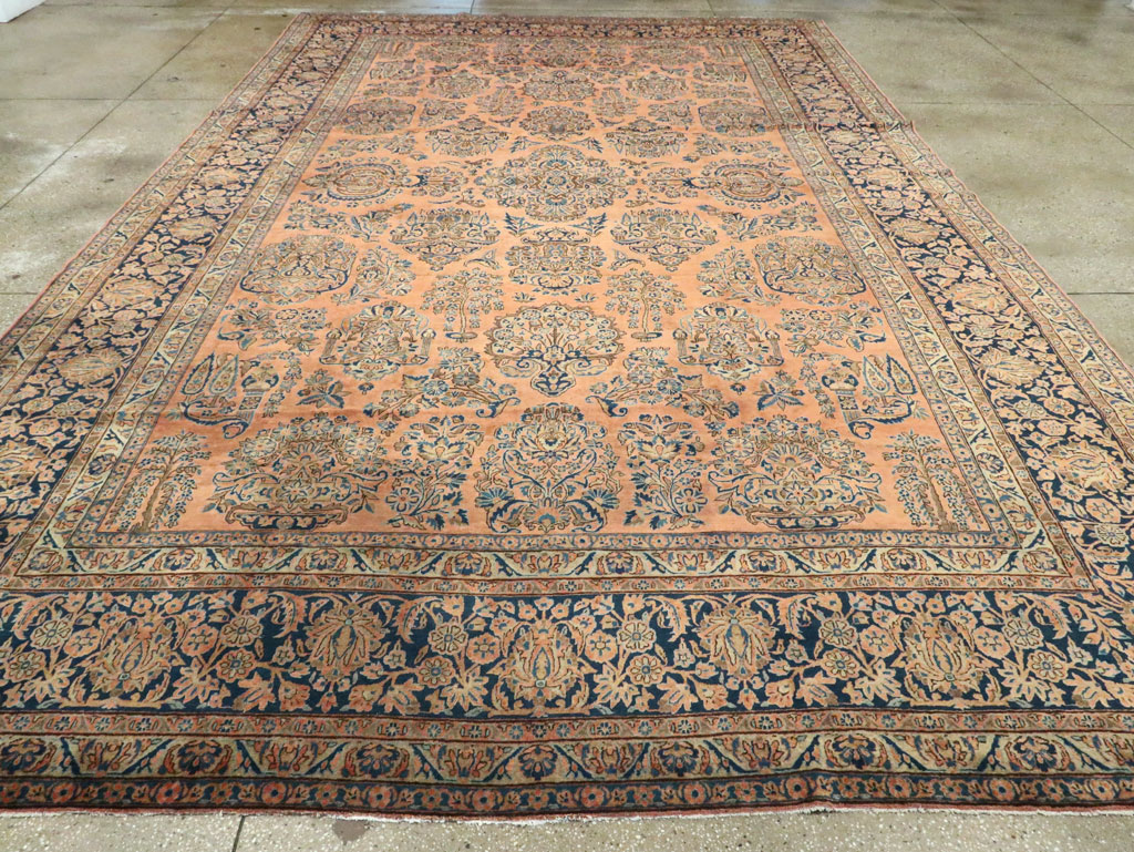 Antique Persian Kashan Carpet, No.14853 - Gsblank