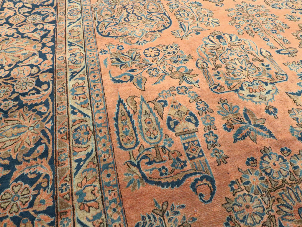 Antique Persian Kashan Carpet, No.14853 - Gsblank