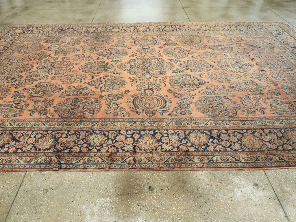 Antique Persian Kashan Carpet, No.14853 - Gsblank