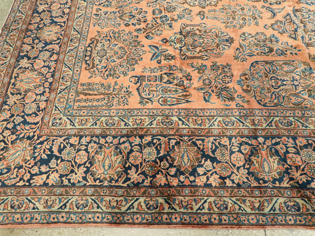 Antique Persian Kashan Carpet, No.14853 - Gsblank