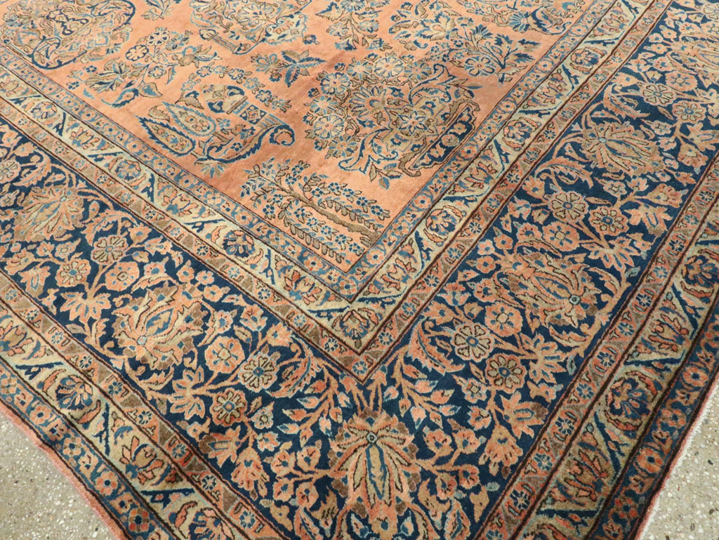 Antique Persian Kashan Carpet, No.14853 - Gsblank