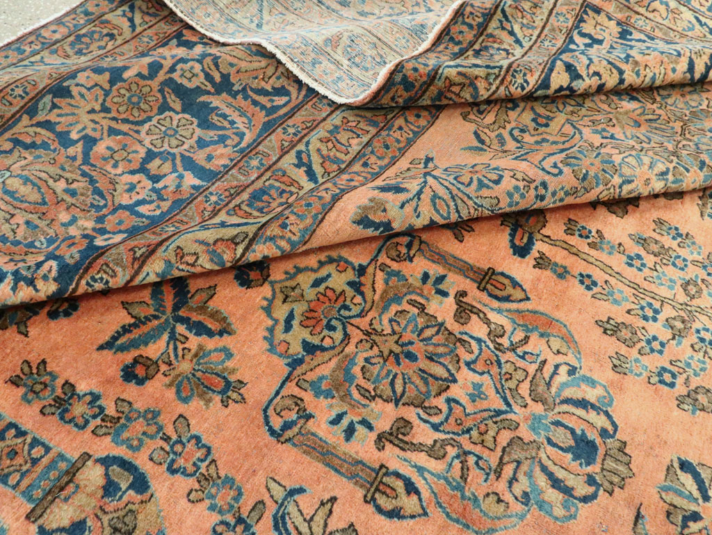 Antique Persian Kashan Carpet, No.14853 - Gsblank