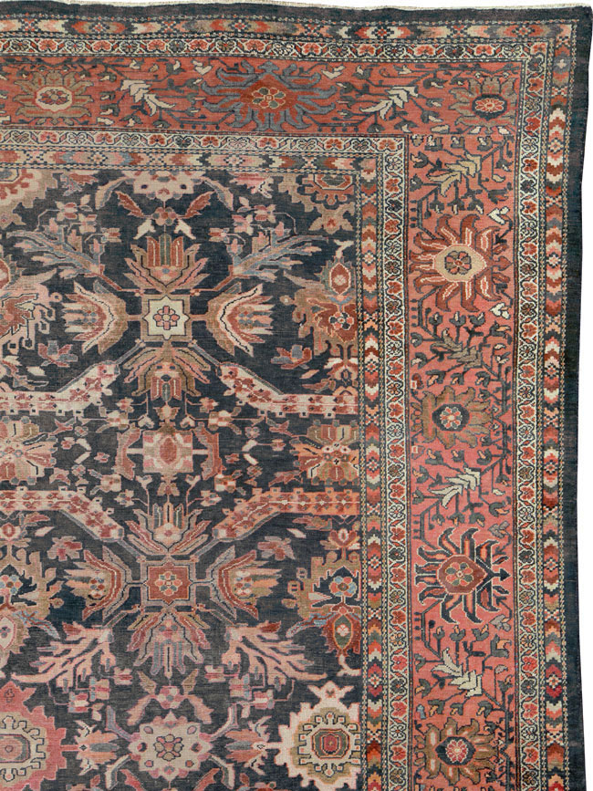 Antique Persian Malayer Room Size Carpet, No.14858 - Gsblank