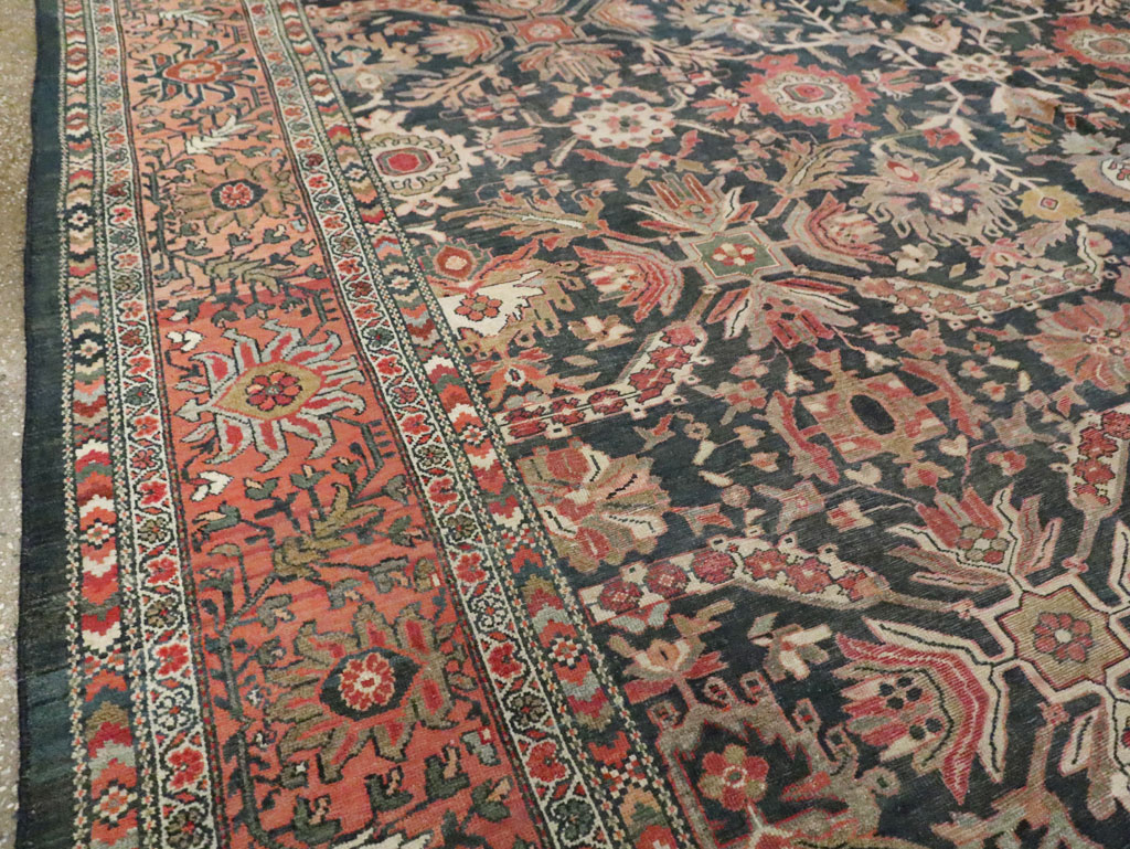 Antique Persian Malayer Room Size Carpet, No.14858 - Gsblank