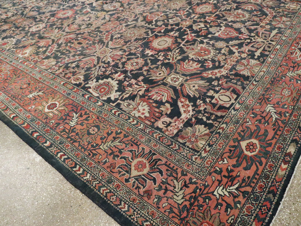 Antique Persian Malayer Room Size Carpet, No.14858 - Gsblank