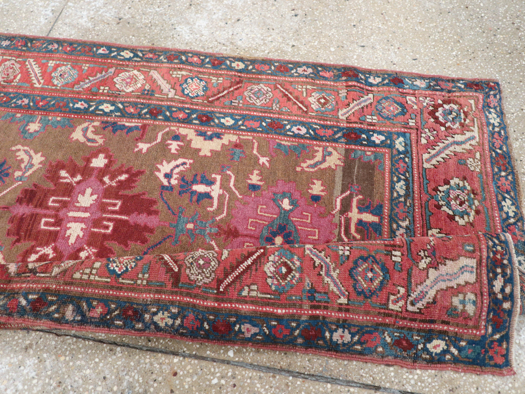 Antique Persian Bakshaish Runner, No.14896 - Gsblank