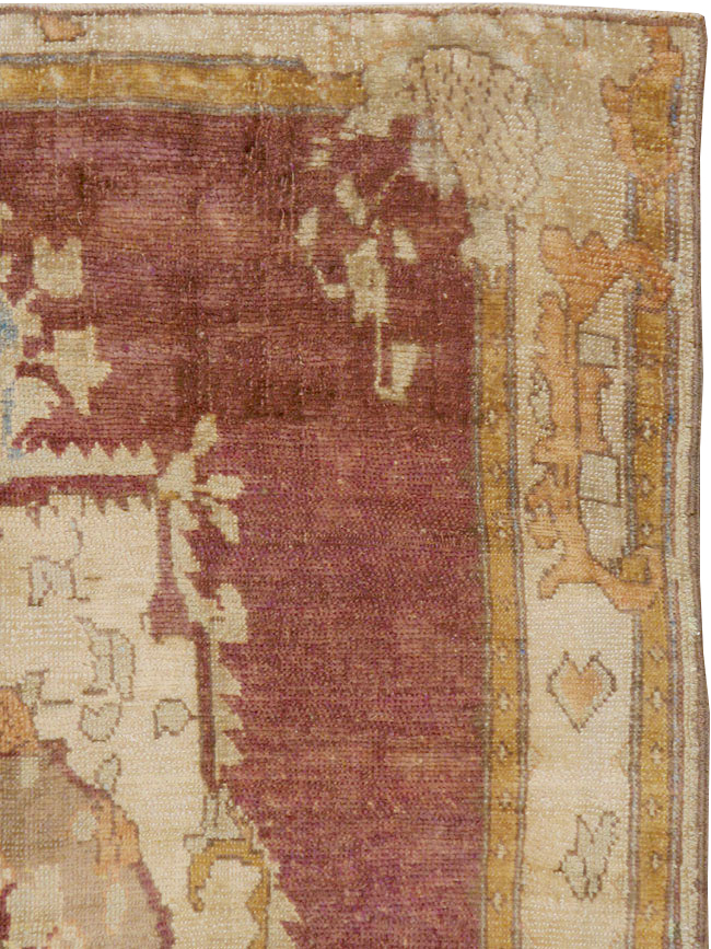 Antique Turkish Oushak Rug, No.14925 - Gsblank