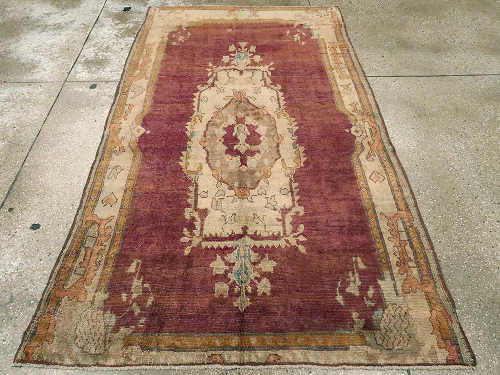 Antique Turkish Oushak Rug, No.14925 - Gsblank