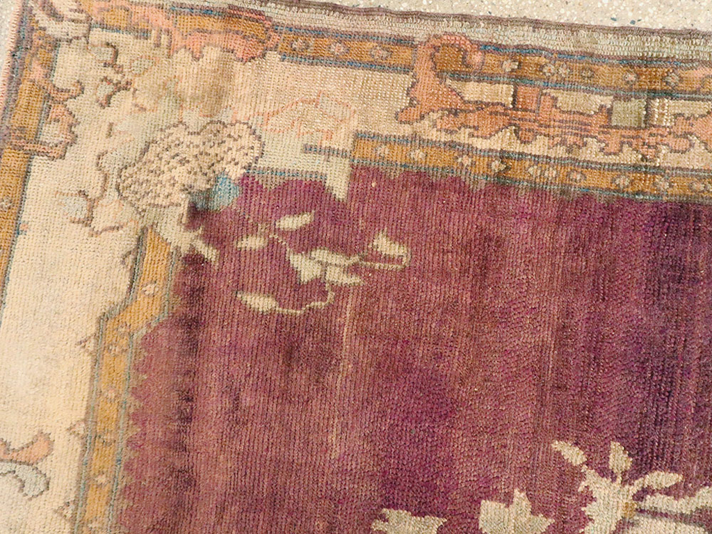Antique Turkish Oushak Rug, No.14925 - Gsblank