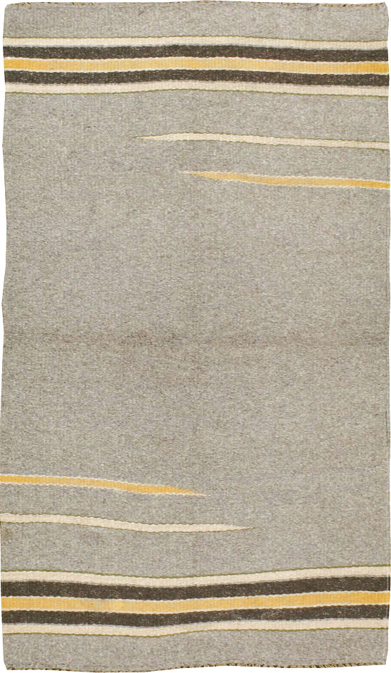 Vintage European Flatweave Kilim Throw Rug, No.14949 - Gsblank