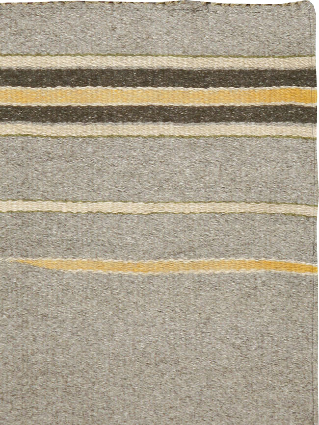 Vintage European Flatweave Kilim Throw Rug, No.14949 - Gsblank