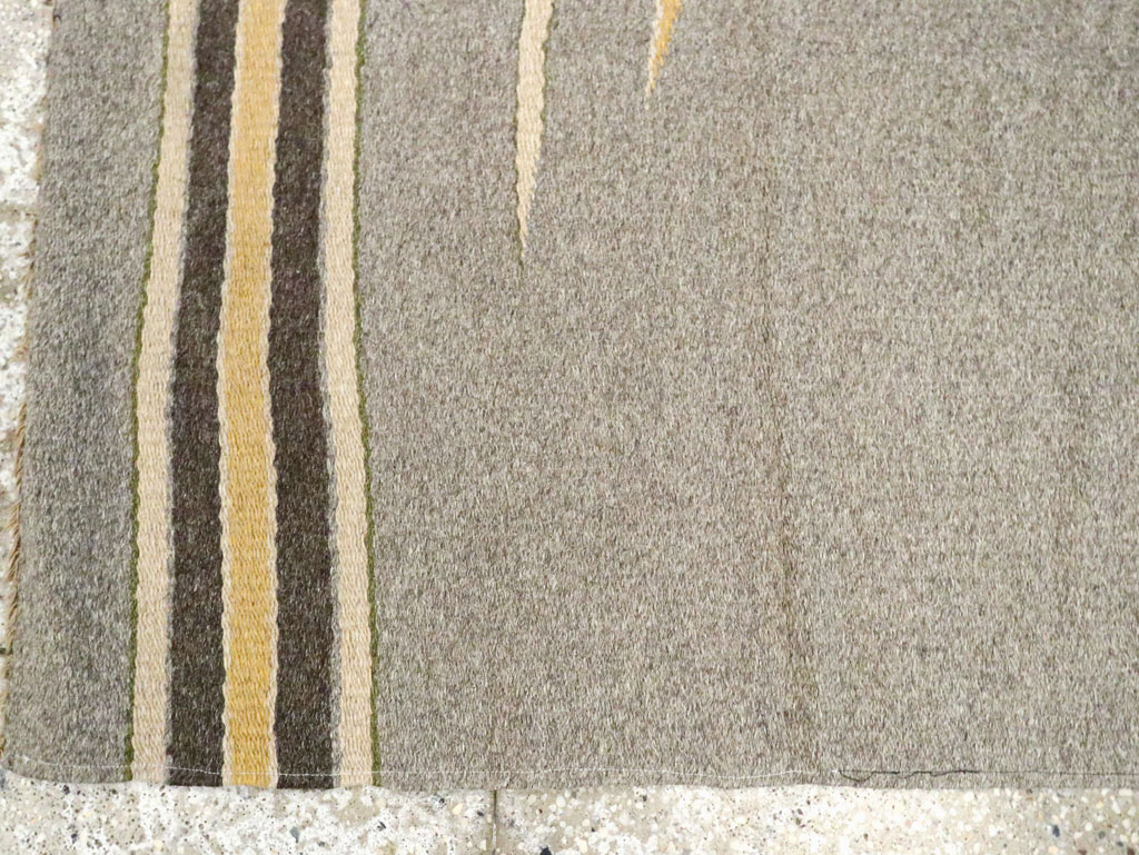Vintage European Flatweave Kilim Throw Rug, No.14949 - Gsblank