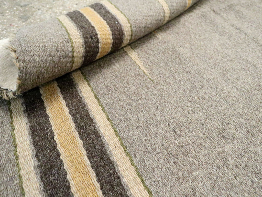 Vintage European Flatweave Kilim Throw Rug, No.14949 - Gsblank