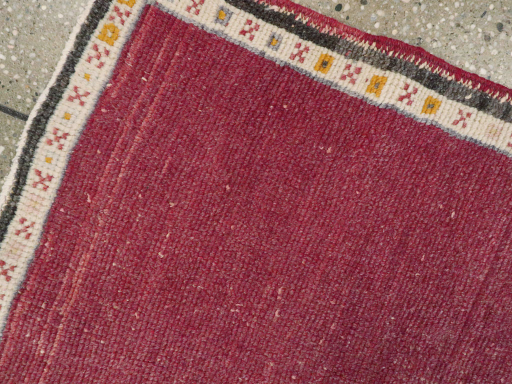 Vintage Turkish Anatolian Throw Rug, No.14998 - Gsblank
