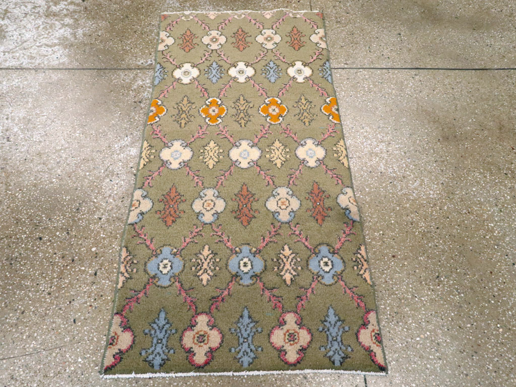 Vintage Turkish Anatolian Throw Rug, No.15036 - Gsblank