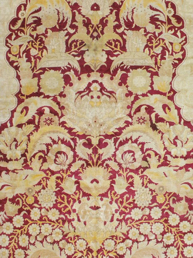 Antique Indian Agra Carpet, No.15046 - Gsblank