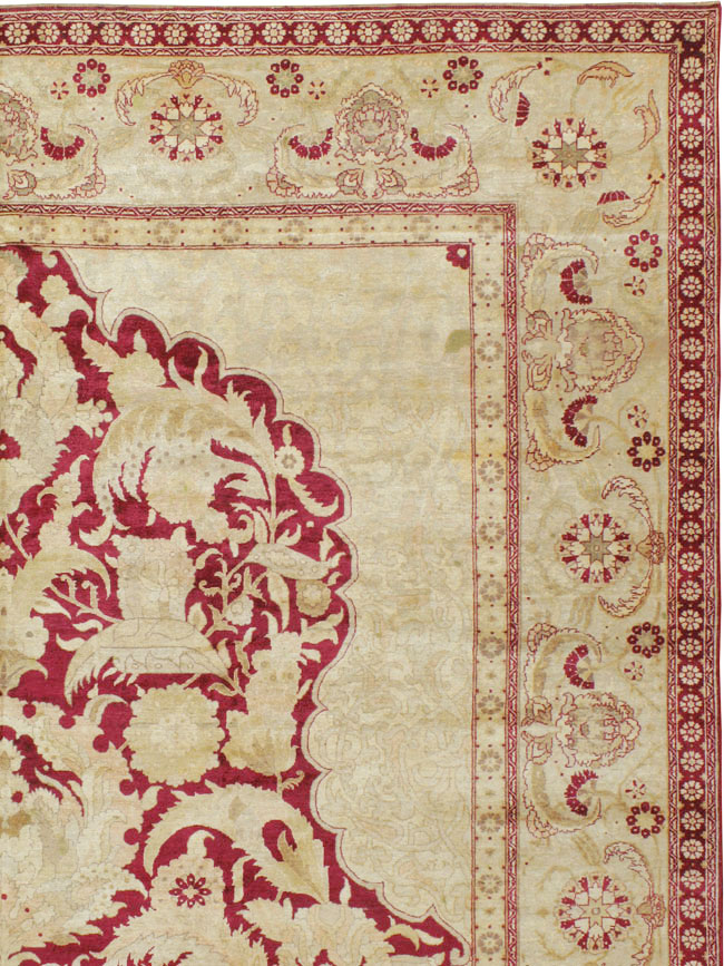 Antique Indian Agra Carpet, No.15046 - Gsblank