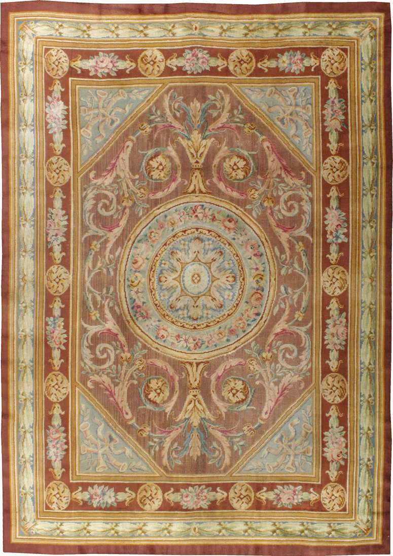 Antique French Savonnerie Carpet, No.15064 - Gsblank