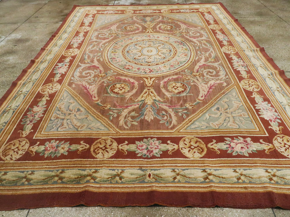 Antique French Savonnerie Carpet, No.15064 - Gsblank