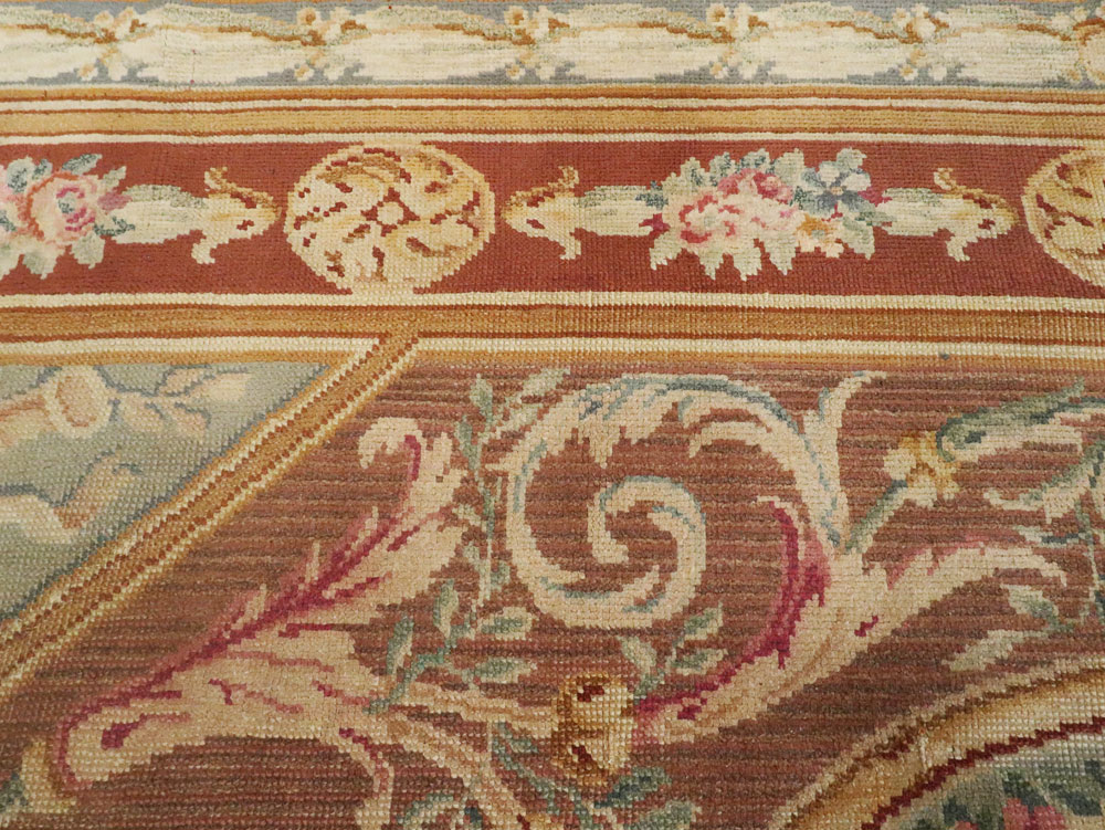 Antique French Savonnerie Carpet, No.15064 - Gsblank