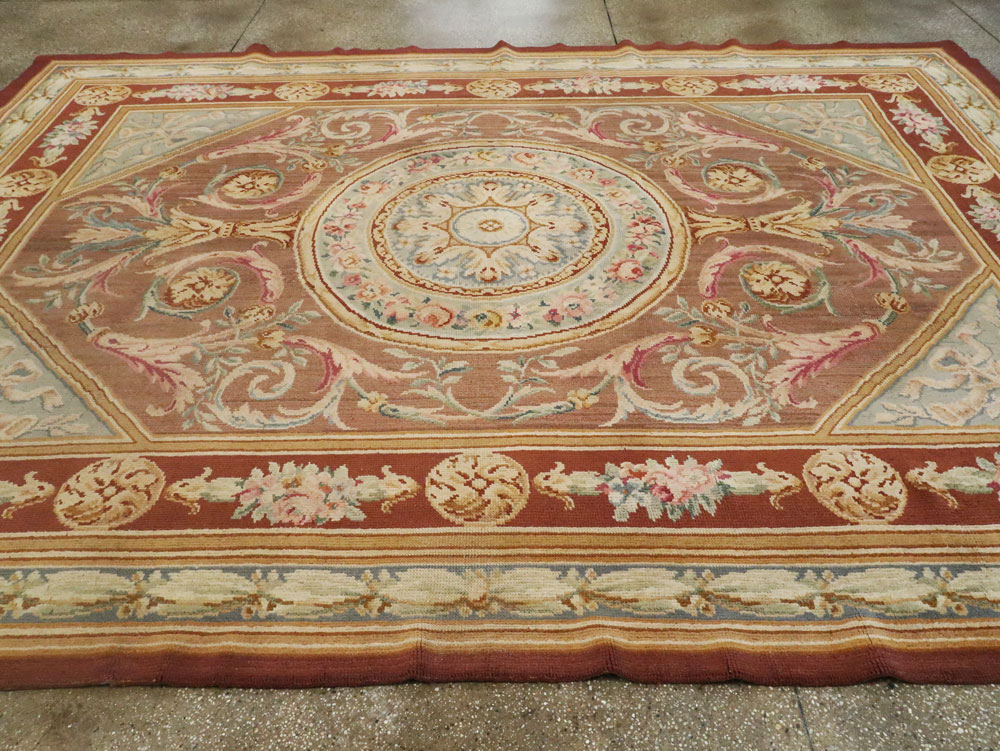 Antique French Savonnerie Carpet, No.15064 - Gsblank