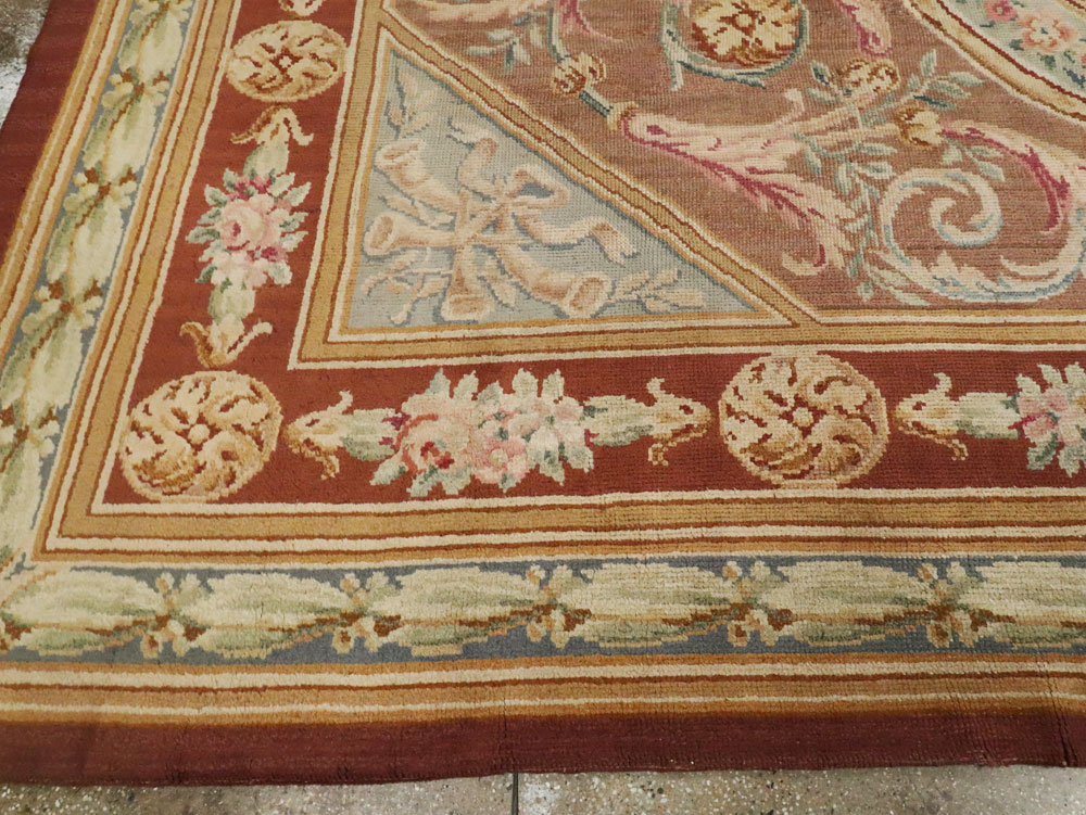 Antique French Savonnerie Carpet, No.15064 - Gsblank