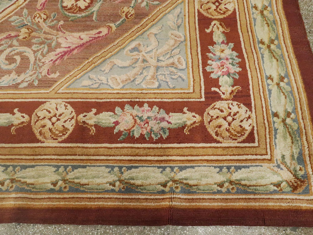 Antique French Savonnerie Carpet, No.15064 - Gsblank