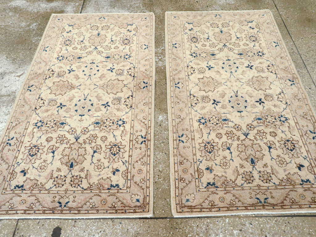 Vintage Persian Tabriz Rug (Pair: 1 of 2), No.15089 - Gsblank