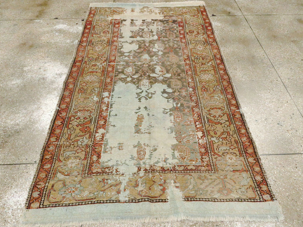 Antique Persian Distressed Kurdish Rug, No.15107 - Gsblank