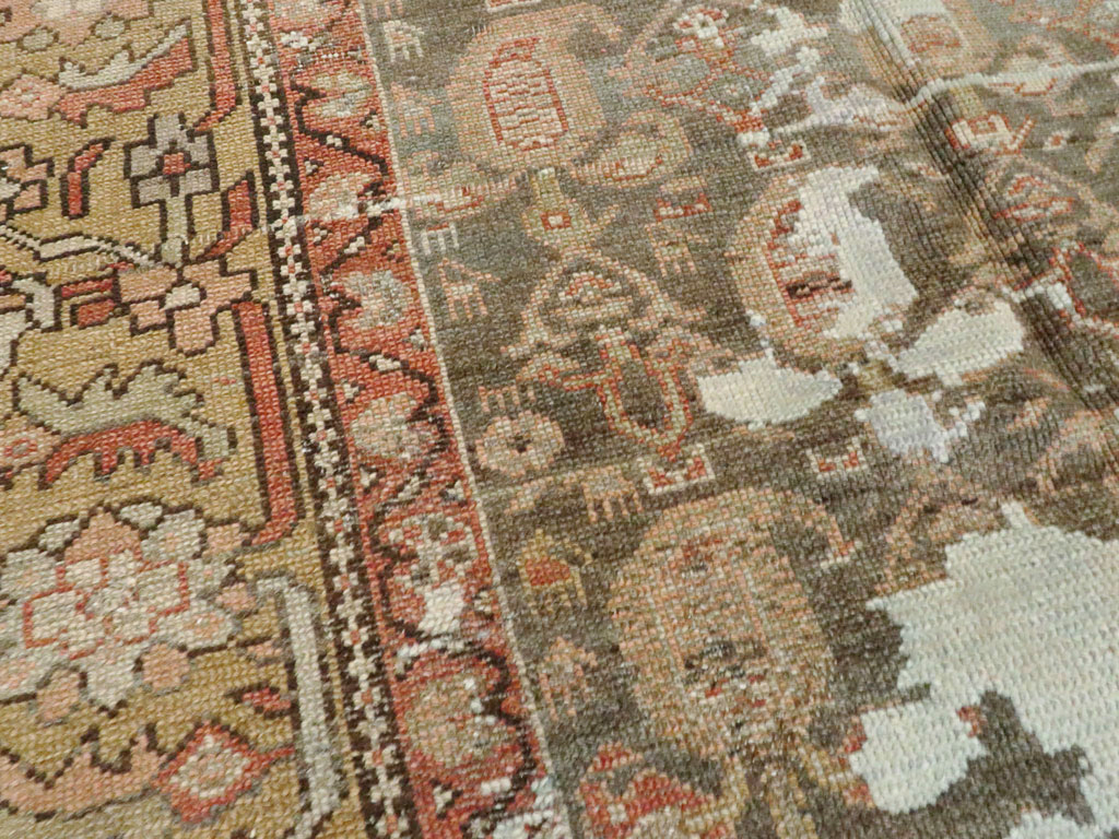 Antique Persian Distressed Kurdish Rug, No.15107 - Gsblank