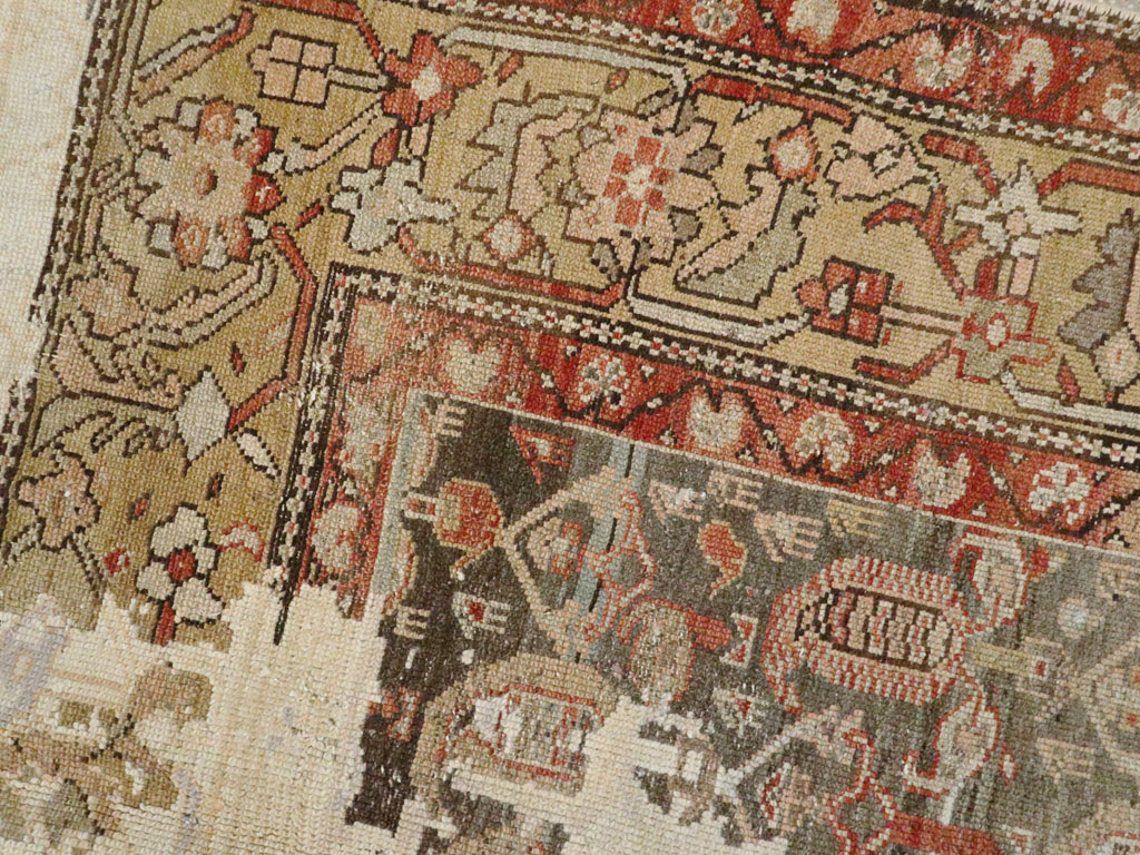 Antique Persian Distressed Kurdish Rug, No.15107 - Gsblank