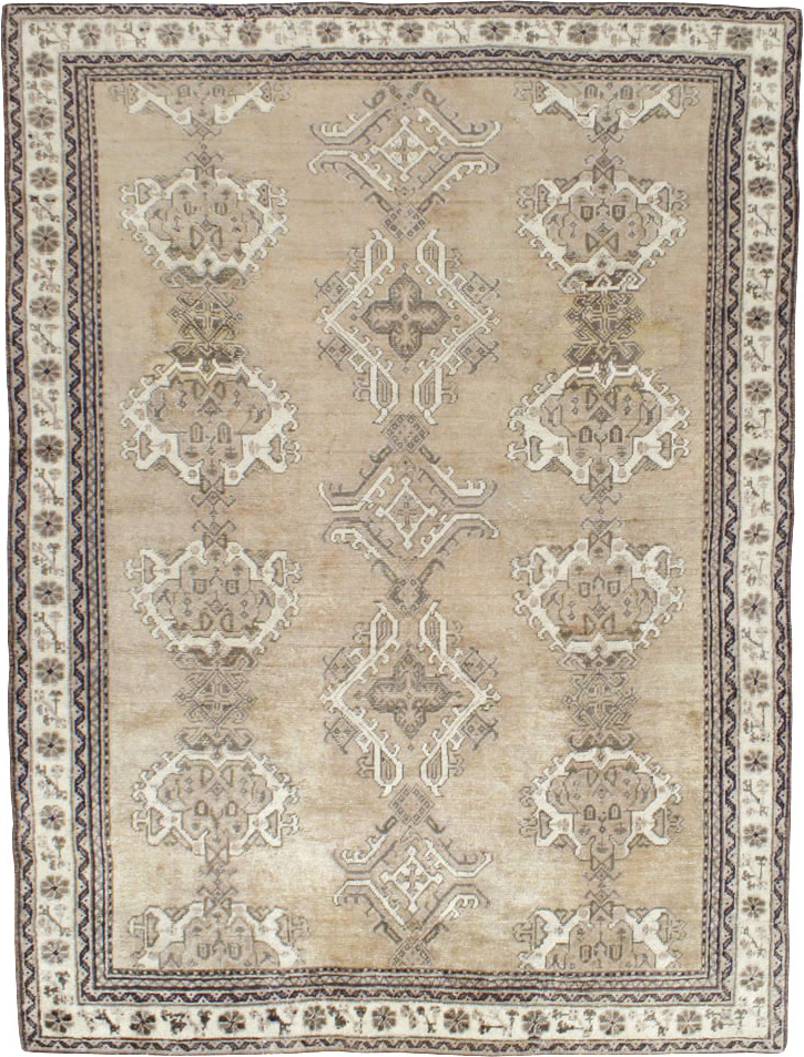 Antique Turkish Oushak Square Accent Carpet, No.15174 - Gsblank