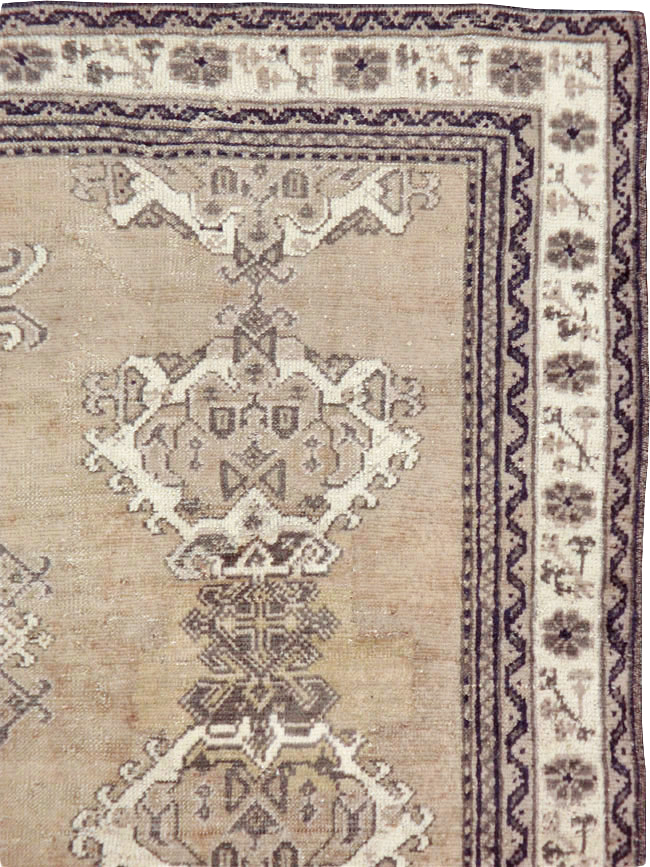 Antique Turkish Oushak Square Accent Carpet, No.15174 - Gsblank