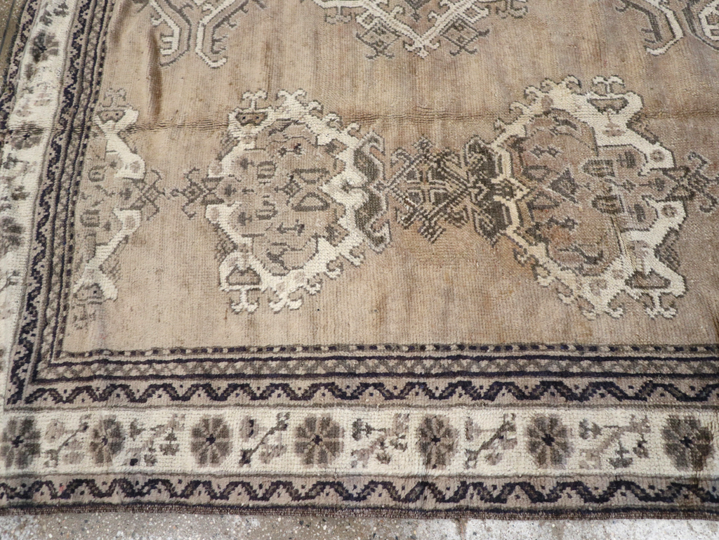 Antique Turkish Oushak Square Accent Carpet, No.15174 - Gsblank