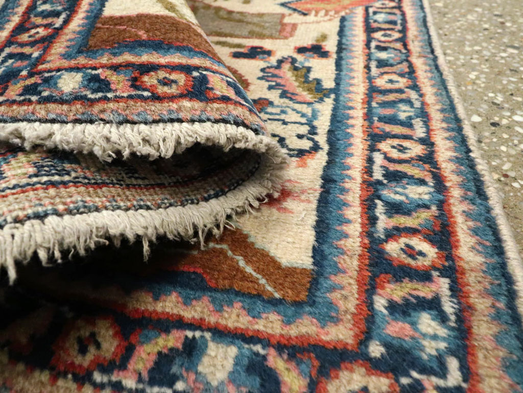 Vintage Persian Tabriz Pictorial Rug, No.15218 - Gsblank